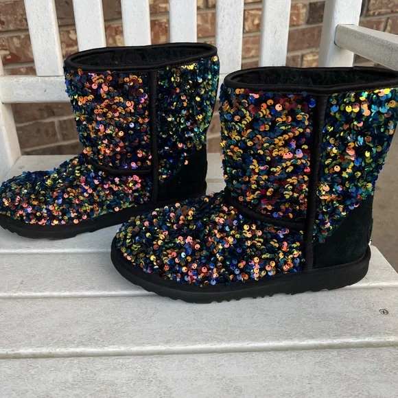 Ugg classic sequin boots. Mini stellar multi color.